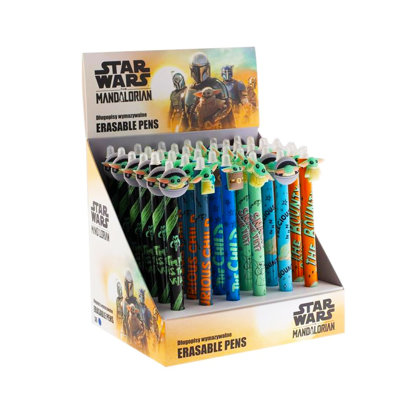 SW Star Wars Stylo Effacable Mandalorian Grogu Display 36Pcs