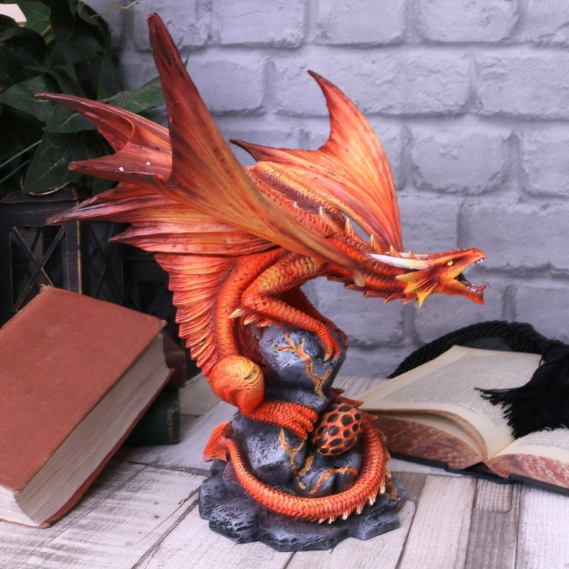 Dragons Statue Adult Fire Dragon 24,5Cm