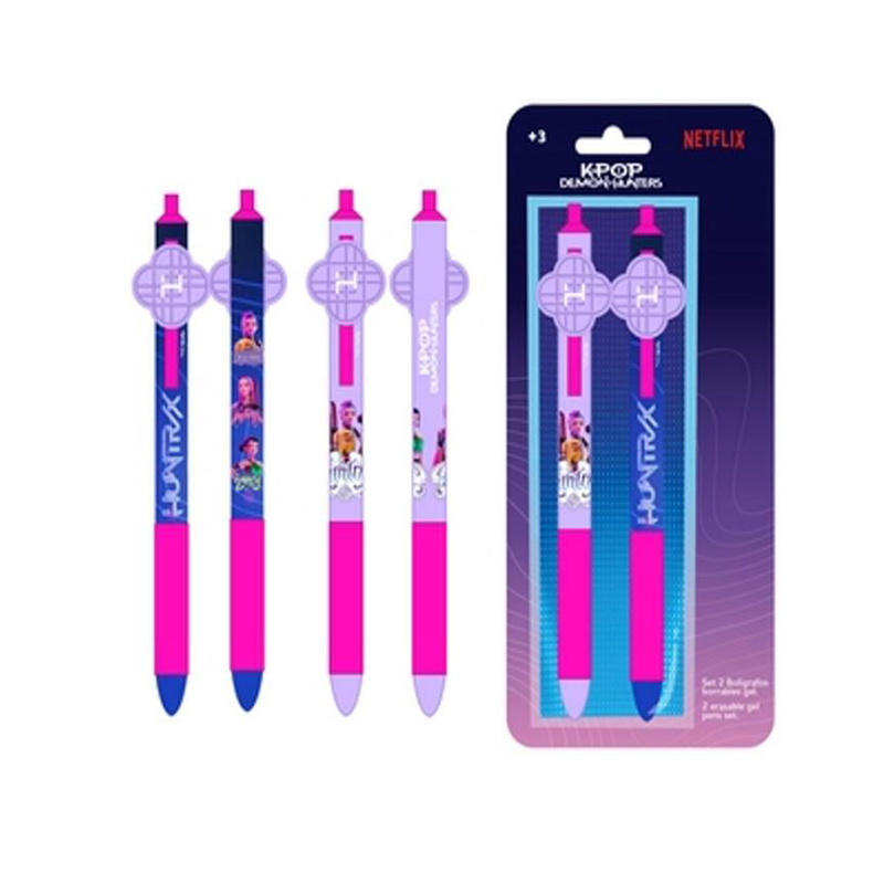 Kpop Demon Hunter  Pack De 2 Stylos Effacables