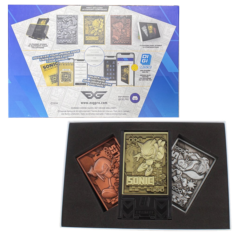 Sonic Modern Sonic Digiplate Starter Pack 3 Cartes Metal + Stand