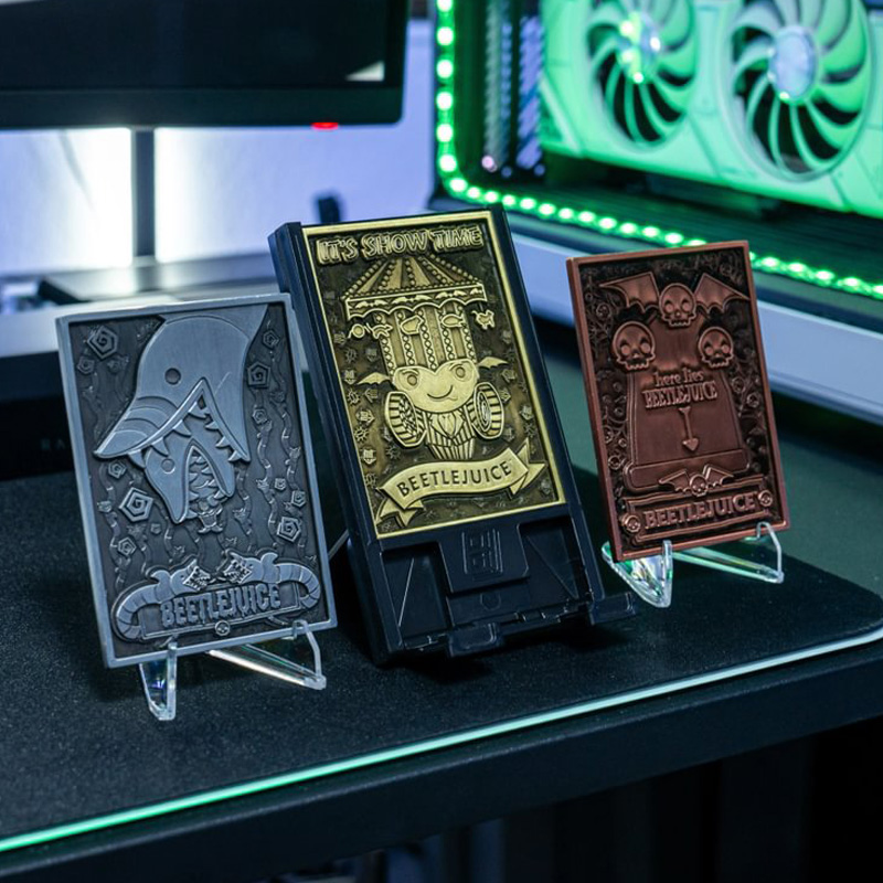Beetlejuice Digiplate Starter Pack 3 Cartes Metal + Stand