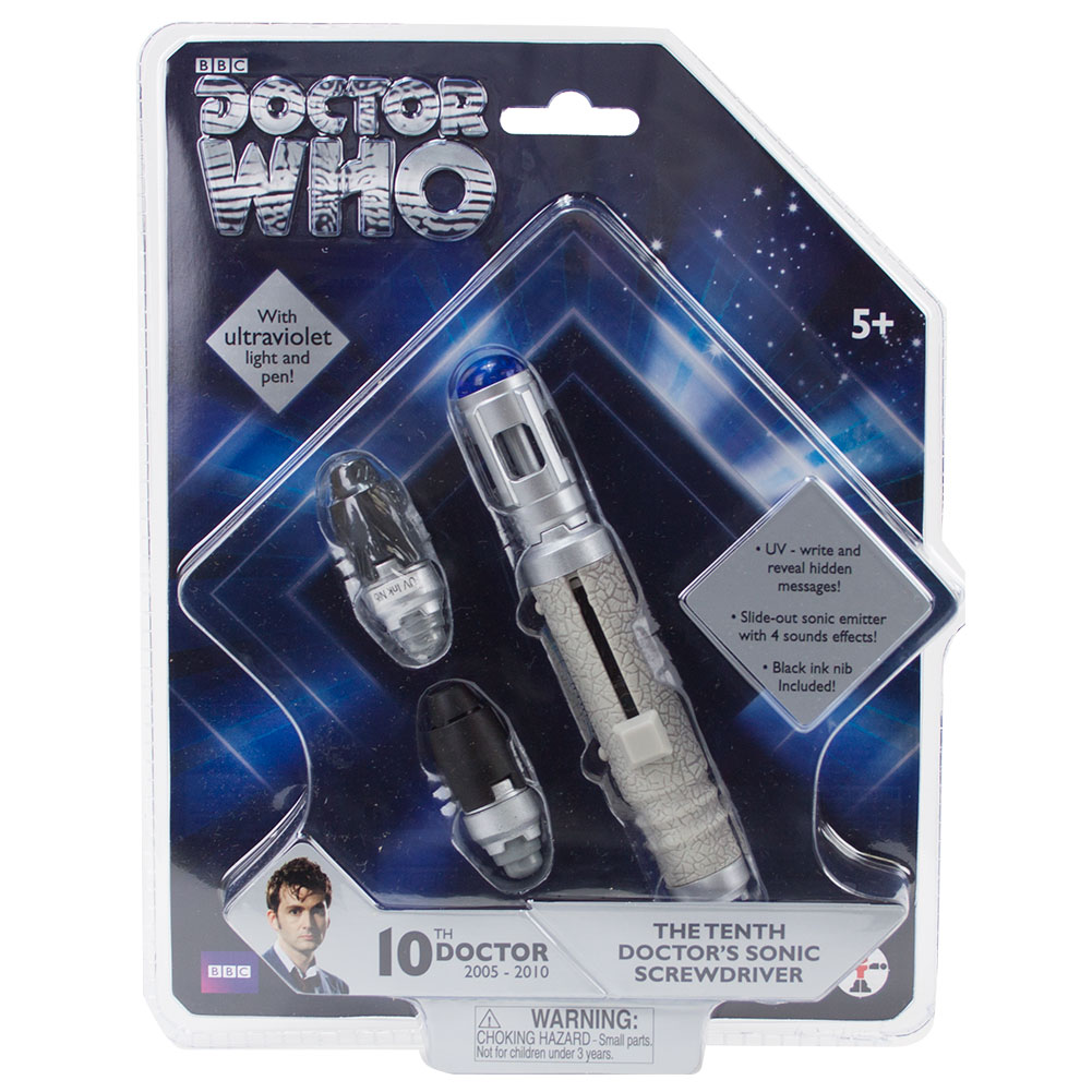Doctor Who 10th Doctor Sonic Screwdriver Réplique plastique sonore et lumineuse 20cm