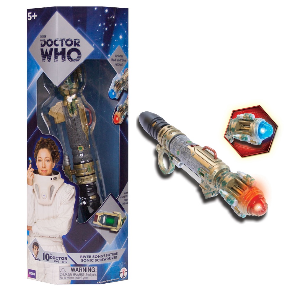 ID9 Doctor Who 10th Doctor Sonic Screwdriver Spécial River Song Réplique plastique sonore et