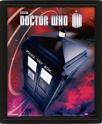 Doctor Who Poster 3D Lenticular Tardis Flying 25x20cm