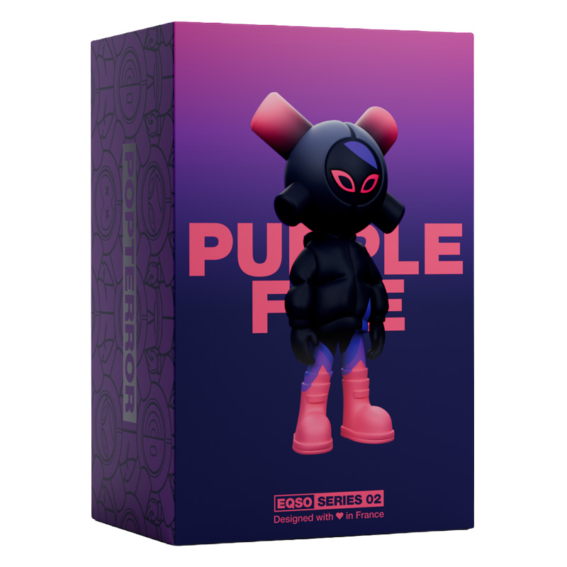Eqso Art Toy Series 2 Purple Fire Limited 300 Ex 12,5Cm