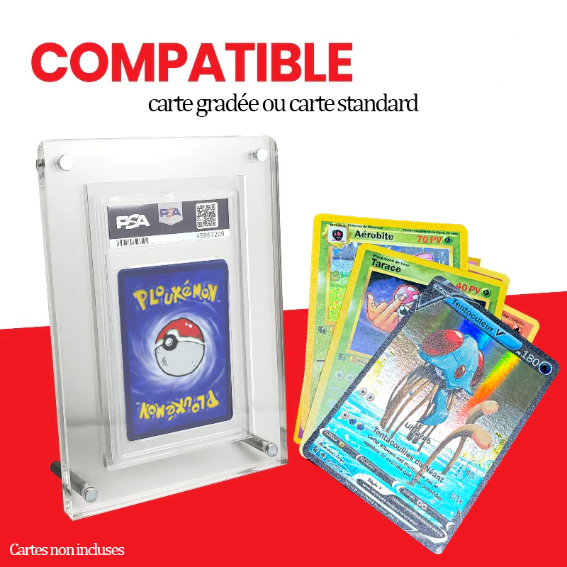 Evoretro Stand Acrylique Pour Carte Gradee PSA