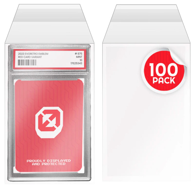 Evoretro Pack De 100 Sleeves Pour Carte Gradée PSA