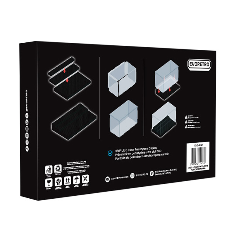 Evoretro Vitrine Pour Mini-Figure 25,5X13,7X15,5cm