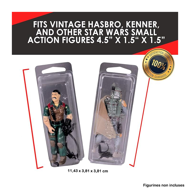 Evoretro Pack Coque Protection x 50 Action Figure Loose 3.75