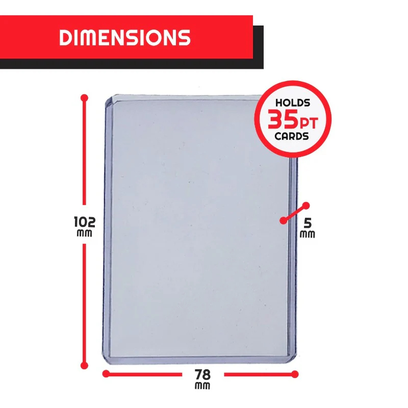 Evoretro Premium Toploader 35 Pt 3x4'' 7,5x10cm 25pcs