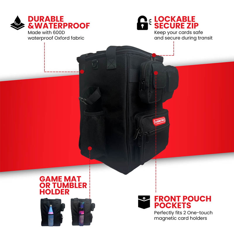 Evoretro Sac A Dos De Transport Pour TCG Couleur Noire