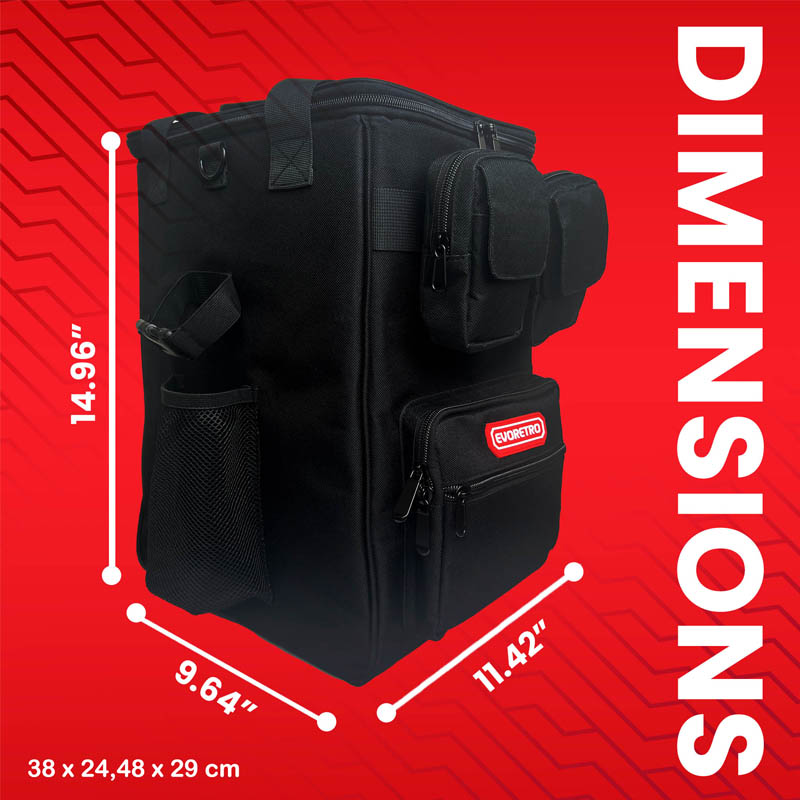 Evoretro Sac A Dos De Transport Pour TCG Couleur Noire