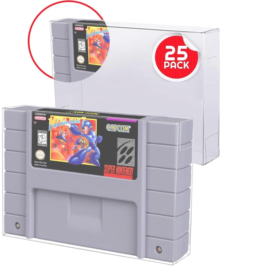 Evoretro Etui De Protection Cartouche Super Nes Pack De 25pcs