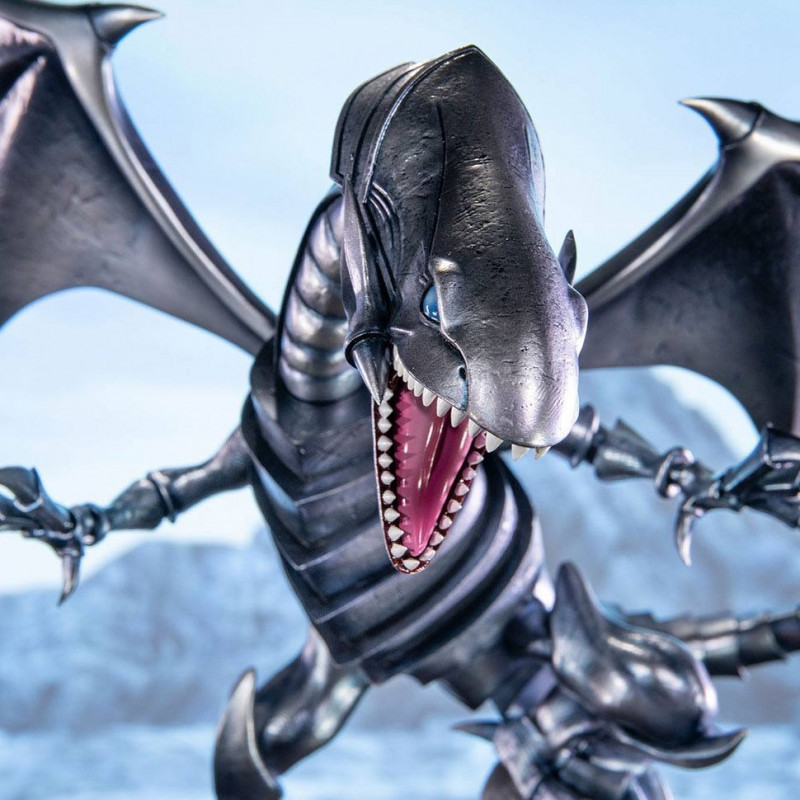 Yu-Gi-Oh! Statue Blue Eyes White Dragon Standard Edition Silver 35cm