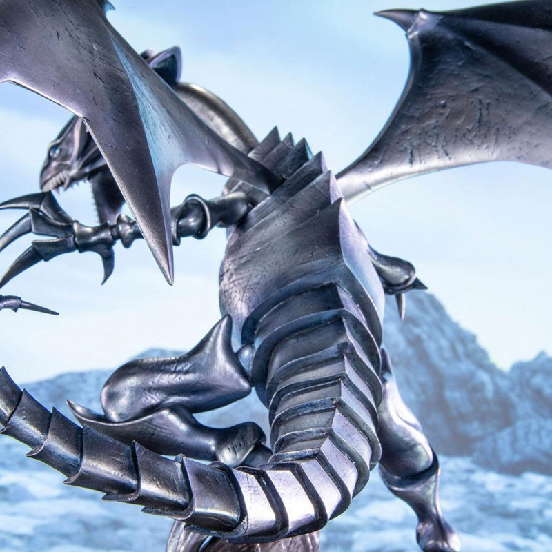 Yu-Gi-Oh! Statue Blue Eyes White Dragon Standard Edition Silver 35cm