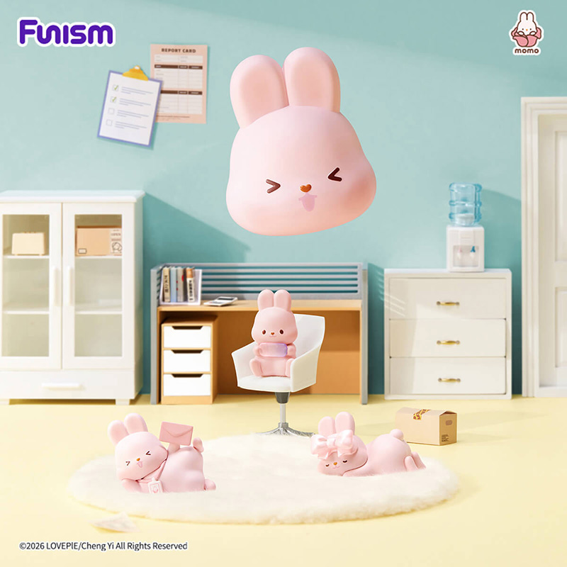 Momo Bunny Funism 24H Life Diary  Blind Box Asst 4pcs
