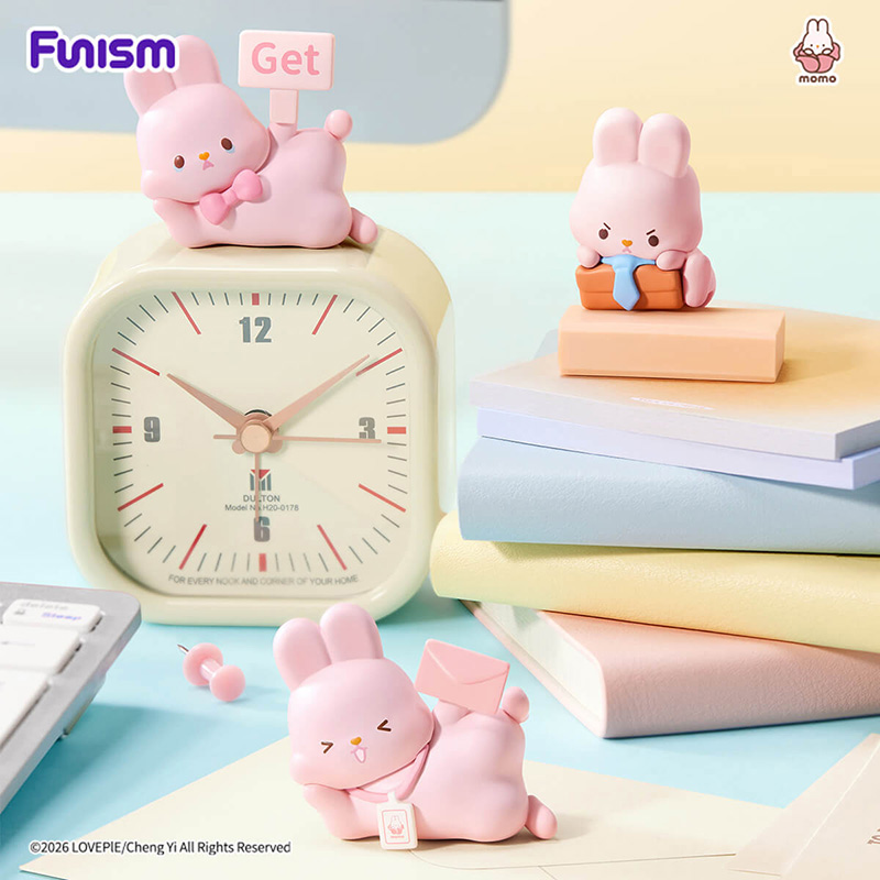 Momo Bunny Funism 24H Life Diary  Blind Box Asst 4pcs