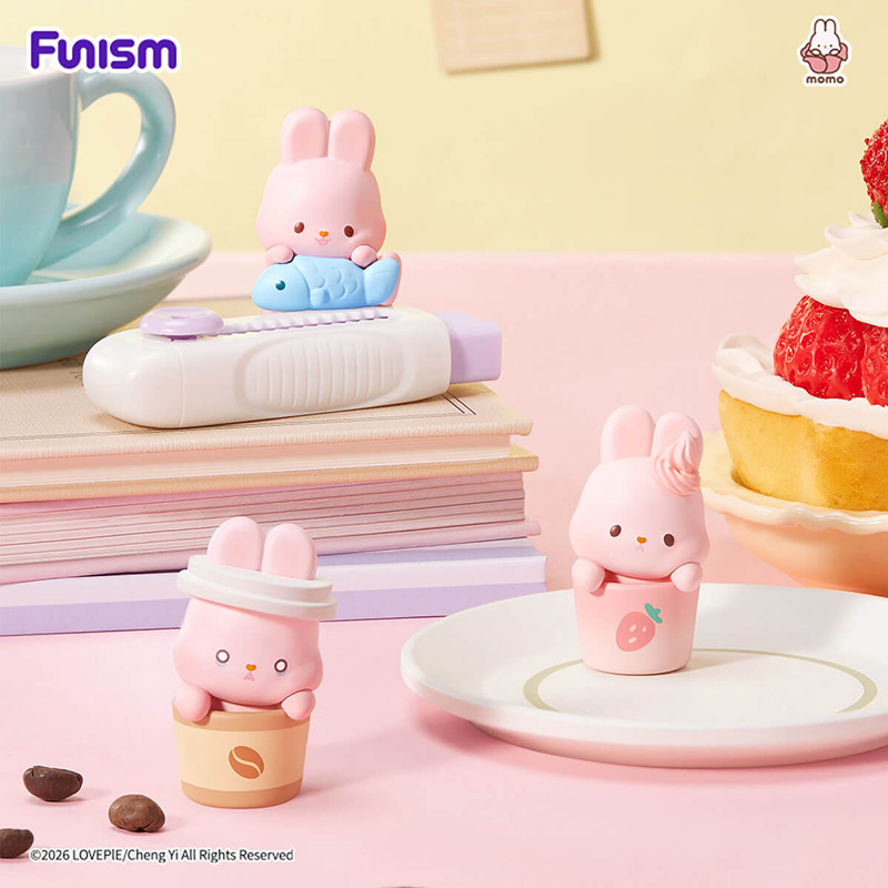 Momo Bunny Funism 24H Life Diary  Blind Box Asst 4pcs
