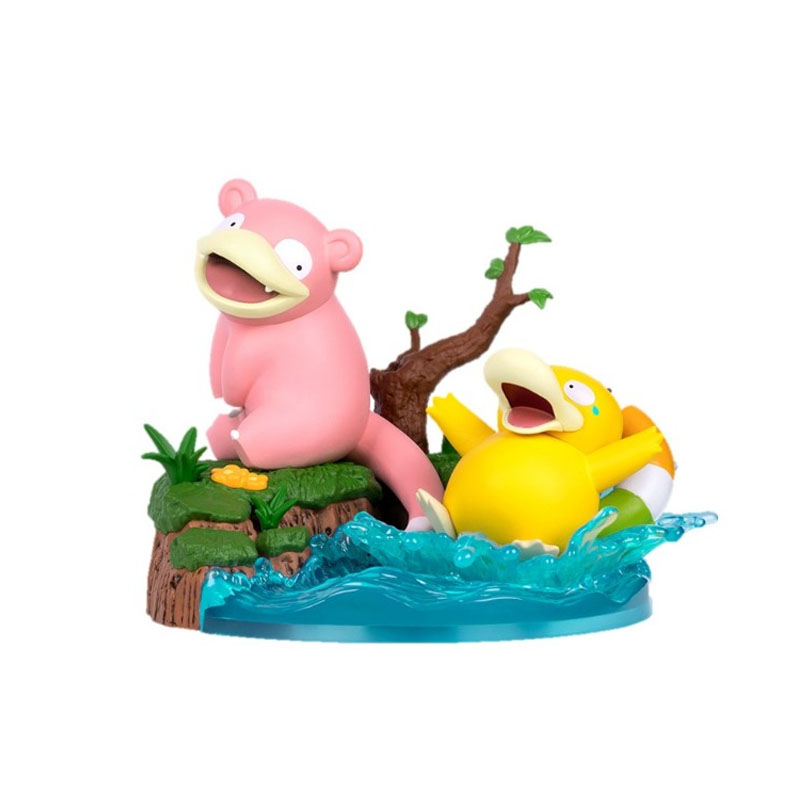 Pokemon Funism Prime Figure Psykokwak et Ramoloss 20cm