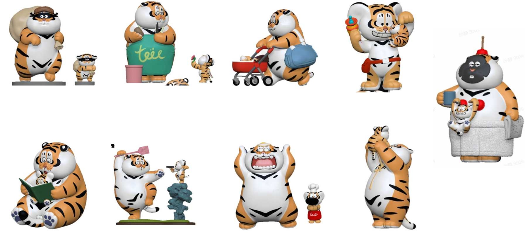 Alexander The Fat Tiger Mystery Box Roaring Love Series 2 Asst 8pcs