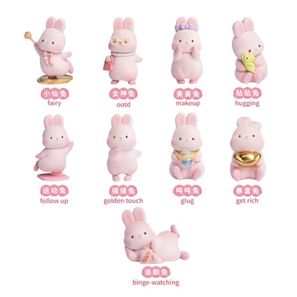 Momo Bunny Mystery Box 10cm Daily Asst 9pcs