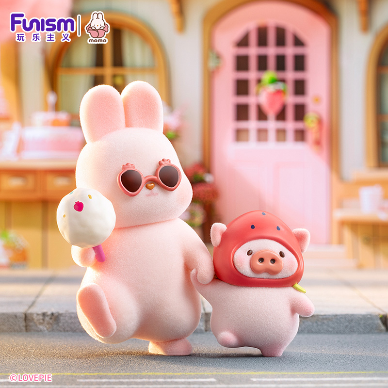 Momo Bunny Mystery Box 10Cm Strawberry Town Asst 8Pcs