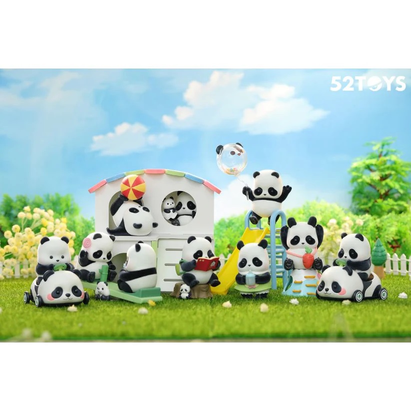 Pandaroll 52Toys Mystery Blind Box Kindergarten Kids Garden Boite De 8pcs
