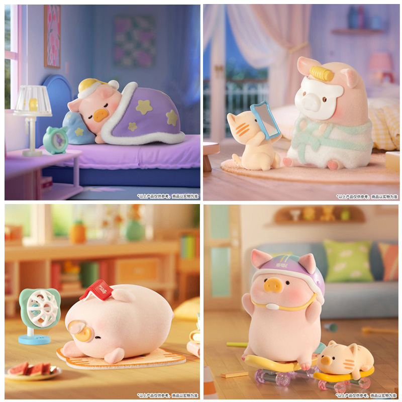 Lulu The Piggy 52Toys Mystery Blind Box Stay With You Boite De 8pcs