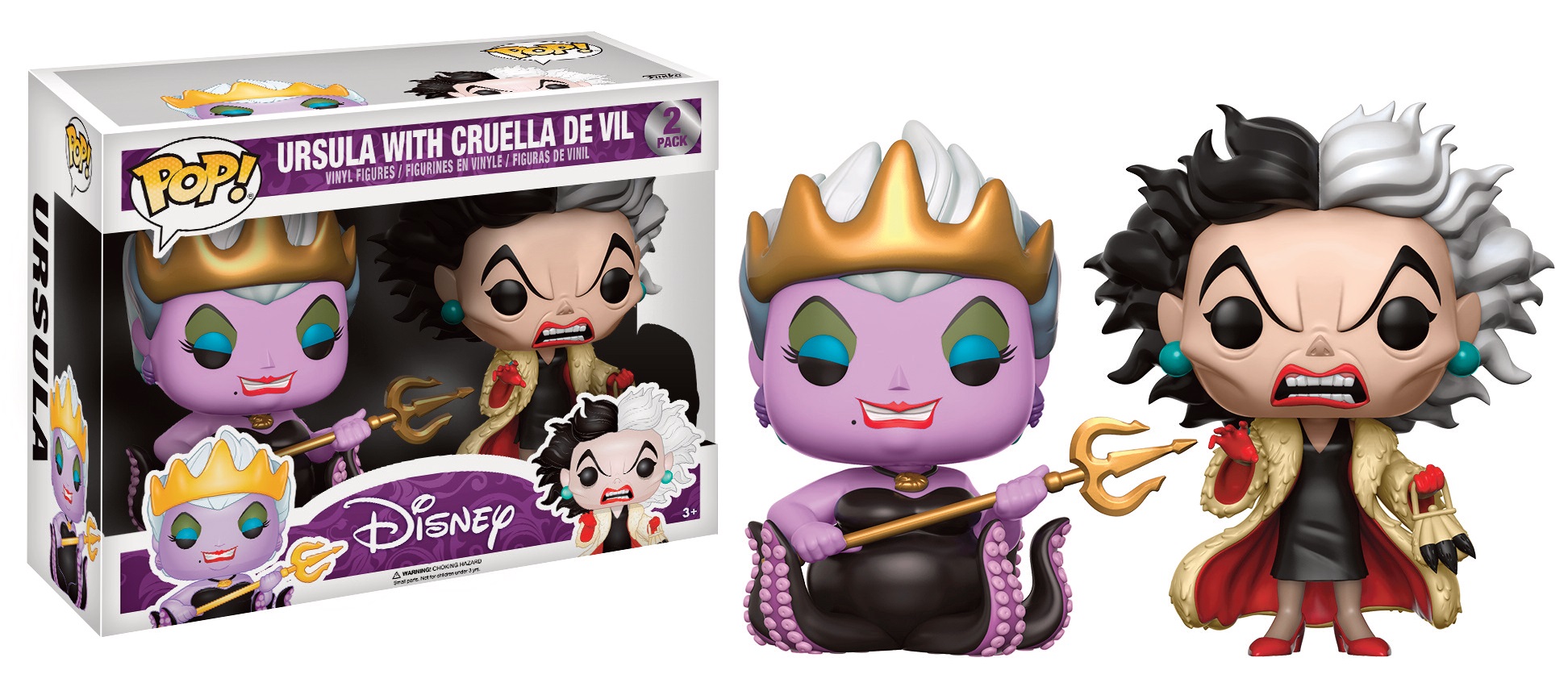 Disney Pop 2-Pack Ursula & Cruella Exclu