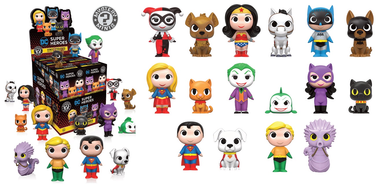 DC Mystery Minis DC Heroes & Pets 12Pcs