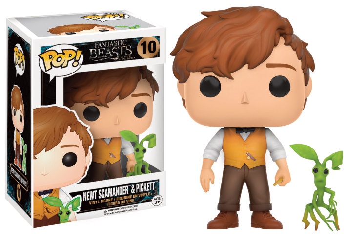 Harry Potter Pop Les Animaux Fantastiques Norbert Dragono Newt Scamander & Pickett Exclu