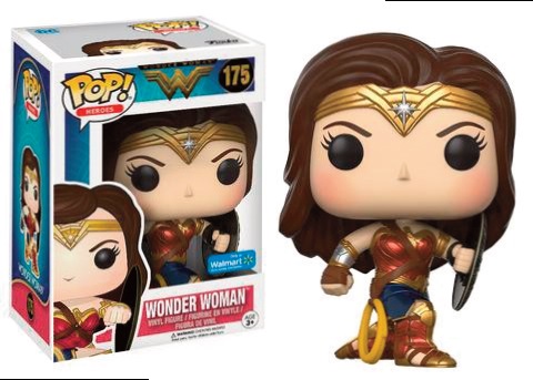 DC Pop Wonder Woman Movie Wonder Woman Battle Pose Shield Exclu