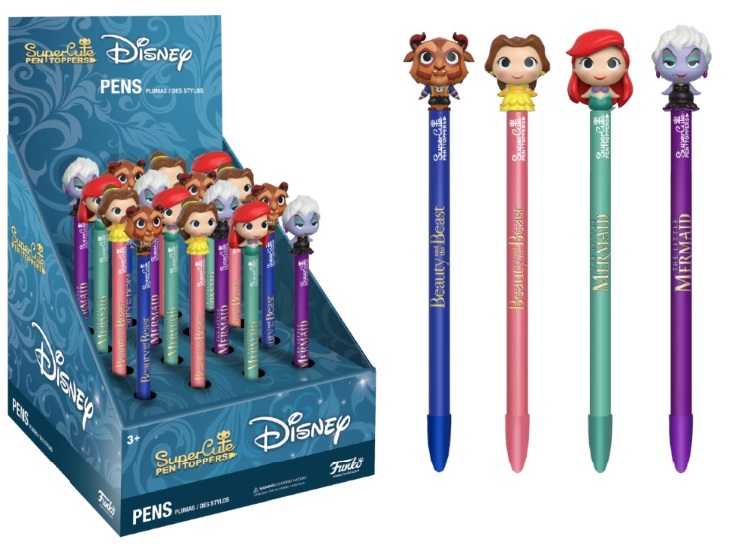 Disney Pop Pen Toppers Ser 2 La Belle et La Bete / La Petite Sirene 16pcs