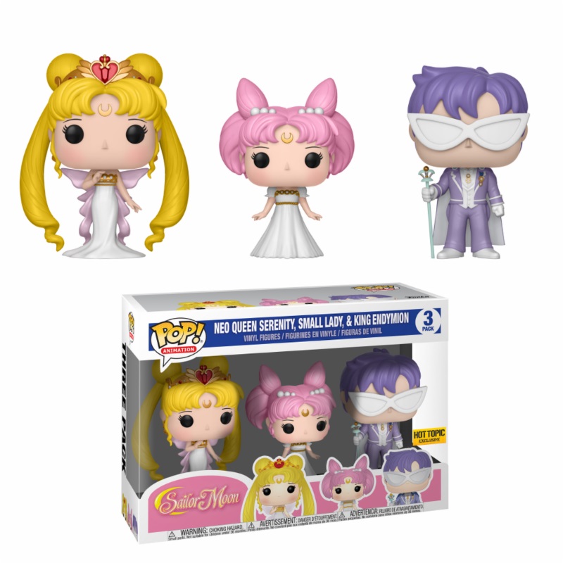 Sailor Moon Pop 3-Pack Serenity Small Lady & Endymion