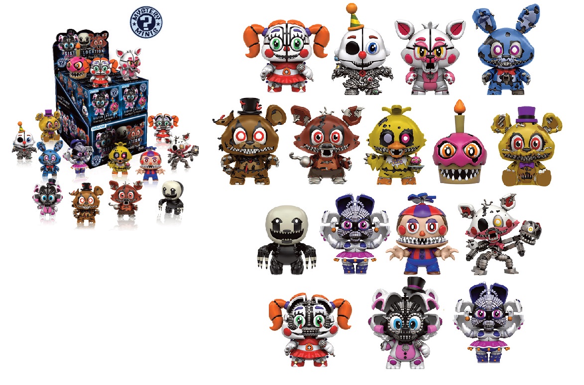 Five Nights At Freddys Mystery Minis Sister Location 12pcs Variant