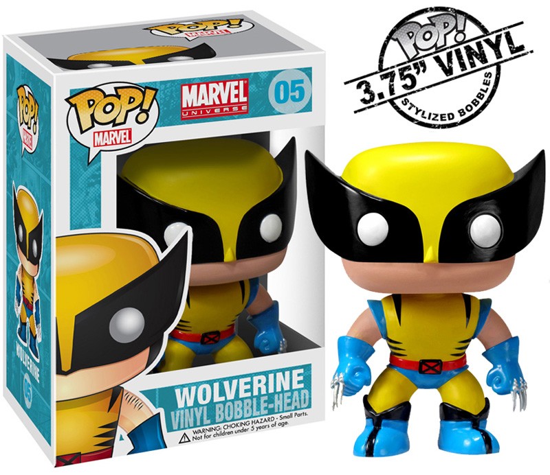Marvel Pop Wolverine Jaune X-men figurine 10cm