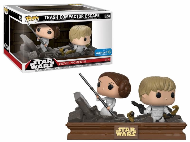SW Star Wars Pop Movie Moments Leia & Luke In Trash Compactor