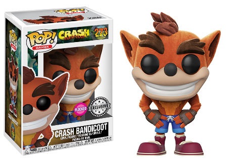 Crash Bandicoot Pop Crash Flocked Exclu