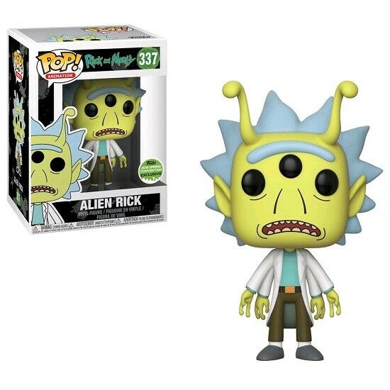 Rick & Morty Pop Alien Head Rick ECCC 2018 Exclu