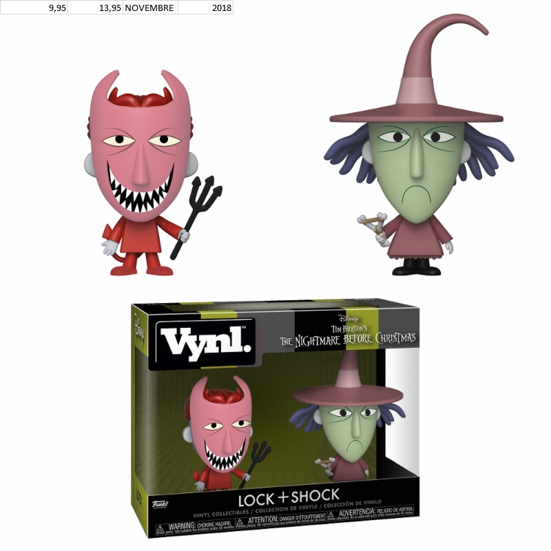 Disney Vynl NBX 2-Pack Lock & Shock