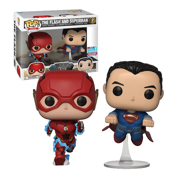 DC Pop 2-Pack Justice League Flash & Superman Exclu