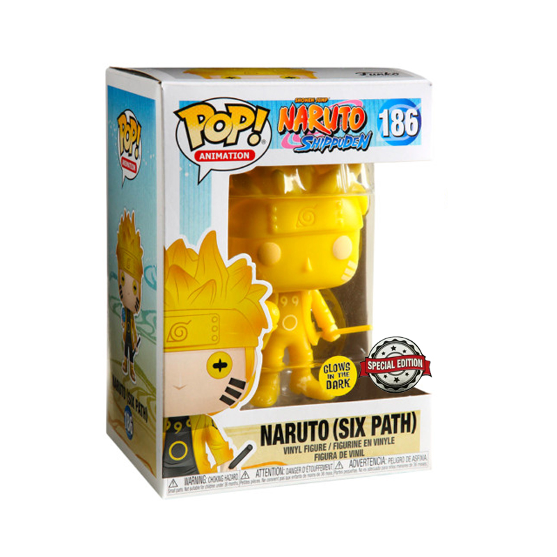 Naruto Pop Naruto Sixpath Yellow Glow In The Dark Exclu