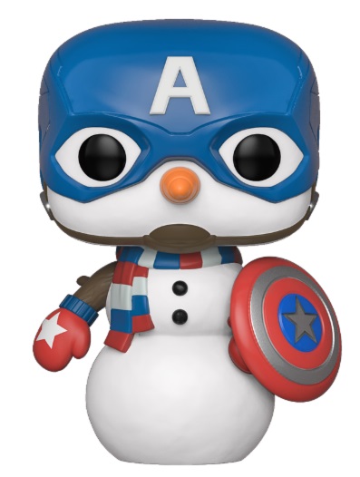 Marvel Pop Holiday Captain America Snowman
