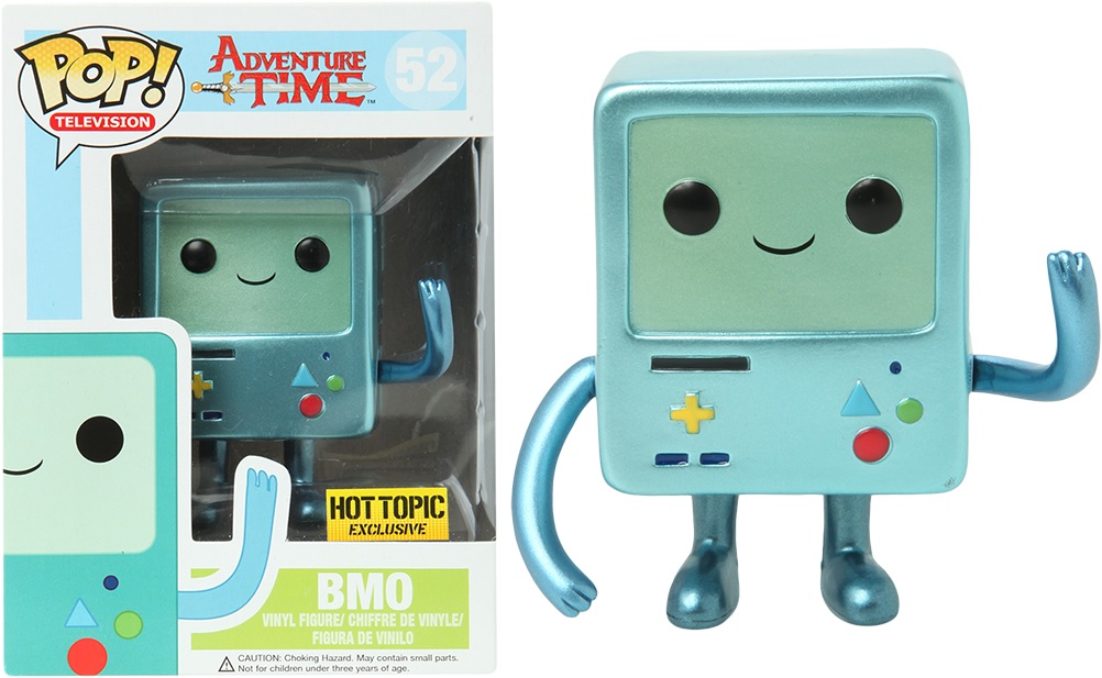 zz RIP zz Adventure Time Pop Bmo Metallic version Exclu Hot Topic 9cm