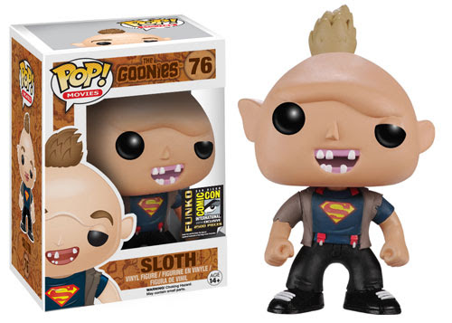 zz RIP zz The Goonies Pop Sinok / Sloth Superman t-Shirt SDCC 2014 EXCLU 10cm figure
