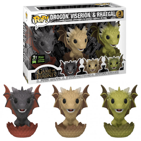 Game Of Thrones Pop 3-Pack Dragon Egg Exclu
