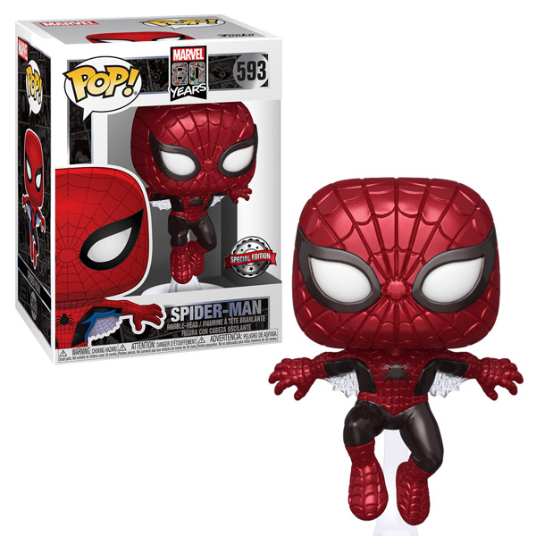 Marvel Pop First Appearance Spider-Man Metallic Exclu