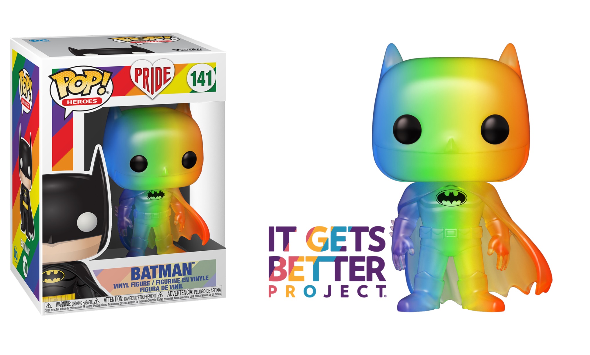 Pride 2020 Pop Batman Rainbow