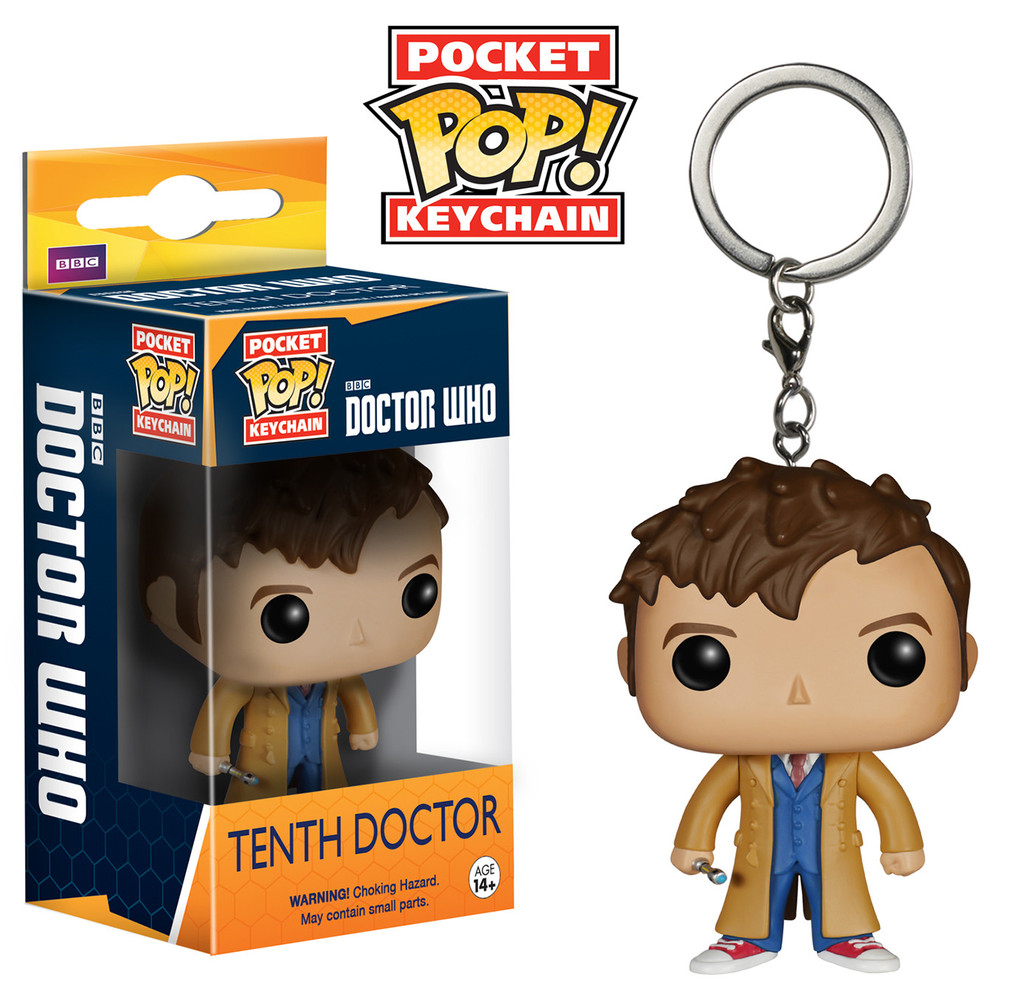 Doctor Who Pocket Pop Porte Cle 10th Doctor figurine 4cm