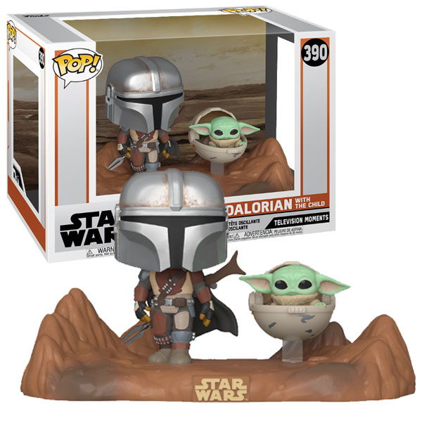 SW Star Wars Pop Movie Moment Mandalorian & Child